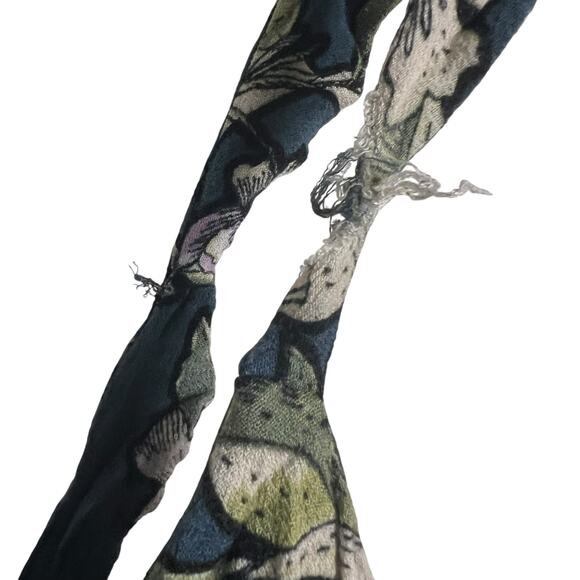 Free People Dear You Blue Floral Print Open Back Mini Dress Size XS - Picture 6 of 11